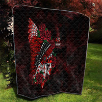 Personalised Native American Chief Skull Quilt Rose Skull - Wonder Print Shop