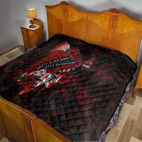 Personalised Native American Chief Skull Quilt Rose Skull - Wonder Print Shop