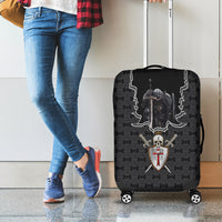 Personalised Knights Templar Warrior Skull Luggage Cover - Wonder Print Shop