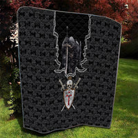 Personalised Knights Templar Warrior Skull Quilt - Wonder Print Shop