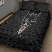 Personalised Knights Templar Warrior Skull Quilt Bed Set - Wonder Print Shop