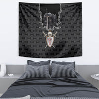 Personalised Knights Templar Warrior Skull Tapestry - Wonder Print Shop