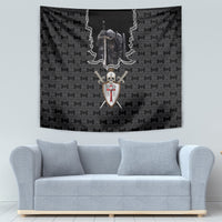 Personalised Knights Templar Warrior Skull Tapestry - Wonder Print Shop