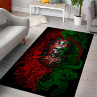 Skulls Aztec Warriors Area Rug - Wonder Print Shop
