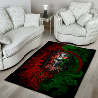 Skulls Aztec Warriors Area Rug - Wonder Print Shop