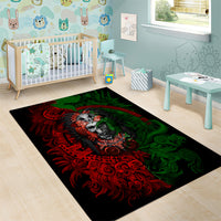 Skulls Aztec Warriors Area Rug - Wonder Print Shop