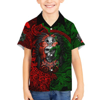 Skulls Aztec Warriors Kid Hawaiian Shirt - Wonder Print Shop
