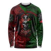 Skulls Aztec Warriors Long Sleeve Shirt - Wonder Print Shop