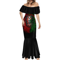 Skulls Aztec Warriors Mermaid Dress - Wonder Print Shop