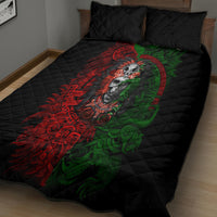 Skulls Aztec Warriors Quilt Bed Set - Wonder Print Shop