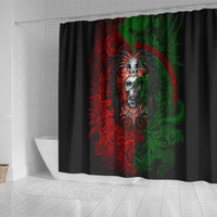 skulls-aztec-warriors-shower-curtain