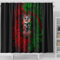 skulls-aztec-warriors-shower-curtain