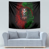 Skulls Aztec Warriors Tapestry - Wonder Print Shop