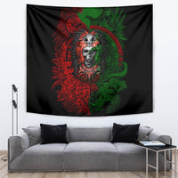 Skulls Aztec Warriors Tapestry - Wonder Print Shop