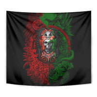 Skulls Aztec Warriors Tapestry - Wonder Print Shop