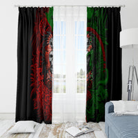 Skulls Aztec Warriors Window Curtain - Wonder Print Shop