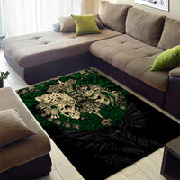 Aztec Warrior Skulls Area Rug - Wonder Print Shop
