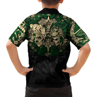 Aztec Warrior Skulls Kid Hawaiian Shirt - Wonder Print Shop