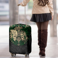 Aztec Warrior Skulls Luggage Cover - Wonder Print Shop