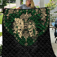 Aztec Warrior Skulls Quilt - Wonder Print Shop