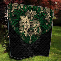 Aztec Warrior Skulls Quilt - Wonder Print Shop