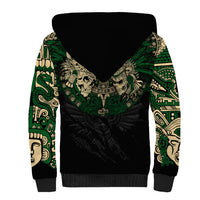 Aztec Warrior Skulls Sherpa Hoodie - Wonder Print Shop