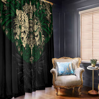 Aztec Warrior Skulls Window Curtain - Wonder Print Shop