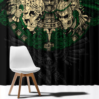 Aztec Warrior Skulls Window Curtain - Wonder Print Shop