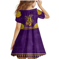 Anubis and Horus Family Matching Mermaid Dress and Hawaiian Shirt Egyptian God Purple - Wonder Print Shop
