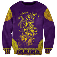 Anubis and Horus Sweatshirt Egyptian God Purple - Wonder Print Shop
