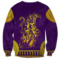 Anubis and Horus Sweatshirt Egyptian God Purple - Wonder Print Shop