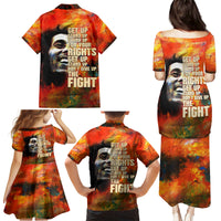 Reggae Legend Bob Family Matching Puletasi and Hawaiian Shirt Retro Style - Wonder Print Shop