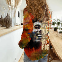 Reggae Legend Bob Women Casual Shirt Retro Style - Wonder Print Shop