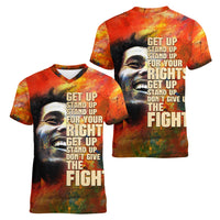 Reggae Legend Bob Women V Neck T Shirt Retro Style - Wonder Print Shop