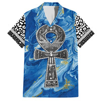 Ankh On Blue Hawaiian Shirt Pan African - Wonder Print Shop