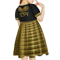 Eyes Of Horus Kid Short Sleeve Dress Egyptian Art - Wonder Print Shop