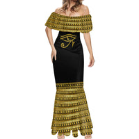 Eyes Of Horus Mermaid Dress Egyptian Art - Wonder Print Shop