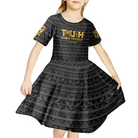 Personalized Truth Know Thyself Kid Short Sleeve Dress Eye of Horus and Ankh - Wonder Print Shop