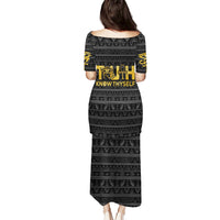 Personalized Truth Know Thyself Puletasi Eye of Horus and Ankh - Wonder Print Shop