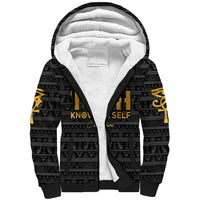 Personalized Truth Know Thyself Sherpa Hoodie Eye of Horus and Ankh - Wonder Print Shop