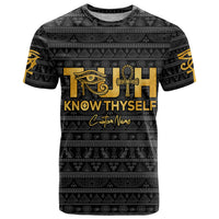 Personalized Truth Know Thyself T Shirt Eye of Horus and Ankh - Wonder Print Shop
