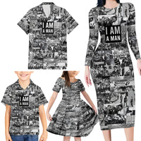 Black Power Family Matching Long Sleeve Bodycon Dress and Hawaiian Shirt African American Culture - Wonder Print Shop