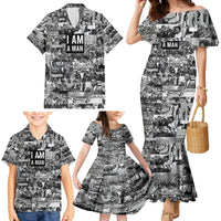 Black Power Family Matching Mermaid Dress and Hawaiian Shirt African American Culture - Wonder Print Shop