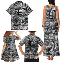 Black Power Family Matching Tank Maxi Dress and Hawaiian Shirt African American Culture - Wonder Print Shop