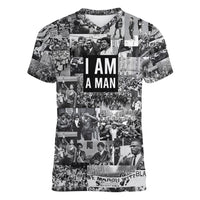 Black Power Women V Neck T Shirt African American Culture - Wonder Print Shop