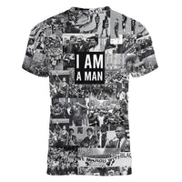 Black Power Women V Neck T Shirt African American Culture - Wonder Print Shop