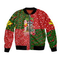 Hawaii Christmas Bomber Jacket Mele Kalikimaka Kanaka Maoli - Wonder Print Shop