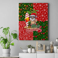 Hawaii Christmas Canvas Wall Art Mele Kalikimaka Kanaka Maoli - Wonder Print Shop