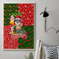 Hawaii Christmas Canvas Wall Art Mele Kalikimaka Kanaka Maoli - Wonder Print Shop