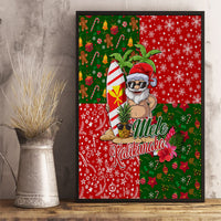 Hawaii Christmas Canvas Wall Art Mele Kalikimaka Kanaka Maoli - Wonder Print Shop